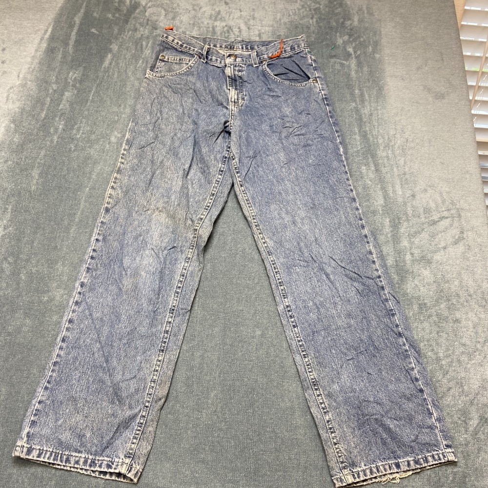 Lee Authentic Jeans Mens 30x30 Blue Denim Everyday Wear Casual Mid Rise Cozy